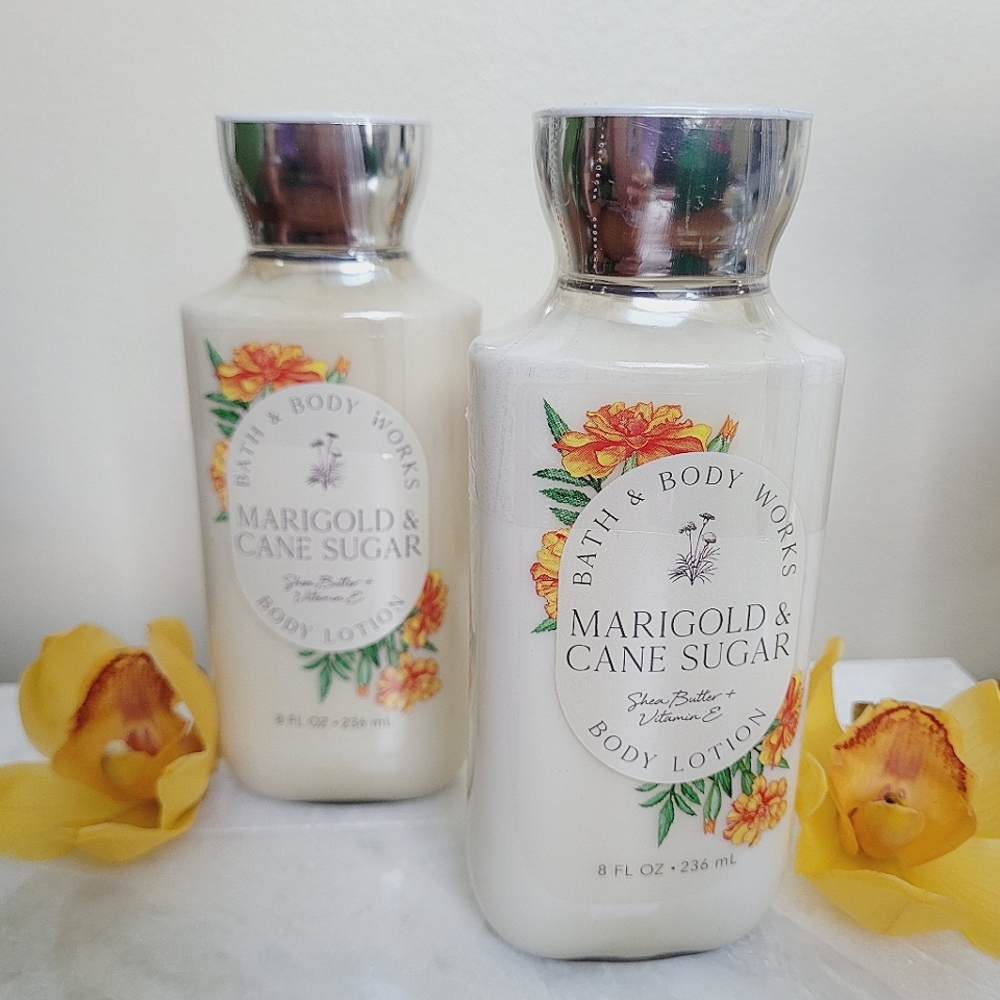 Marigold & Cane Sugar Body Lotion Bath & Body Works NWT